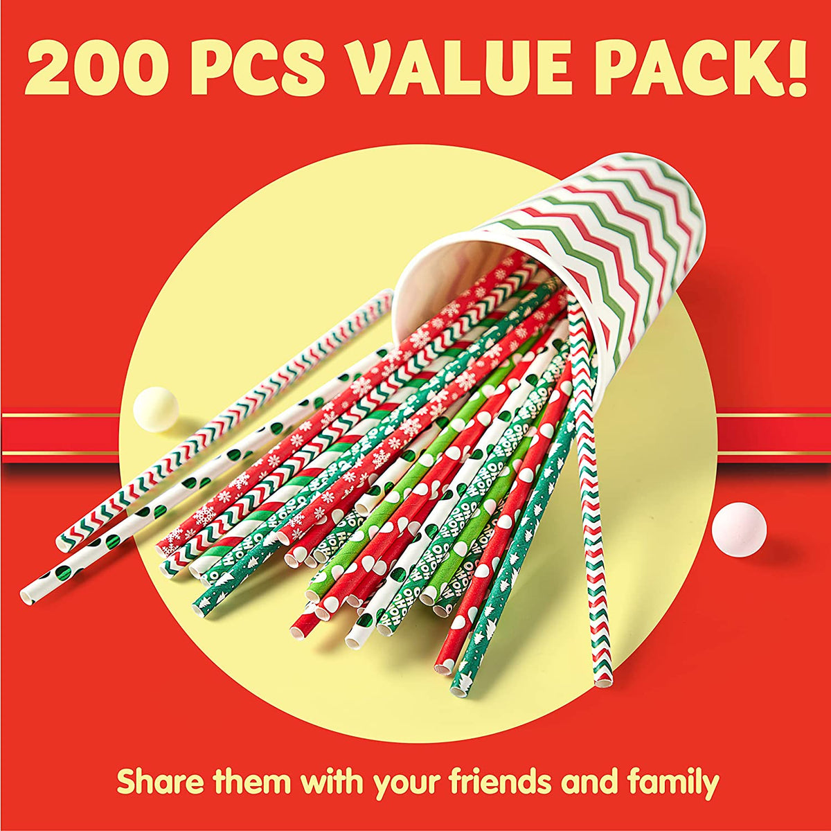 Take advantage of huge discounts on 200Pcs Paper Straws Christmas JOYIN .  Get the best deals on the most well-known items