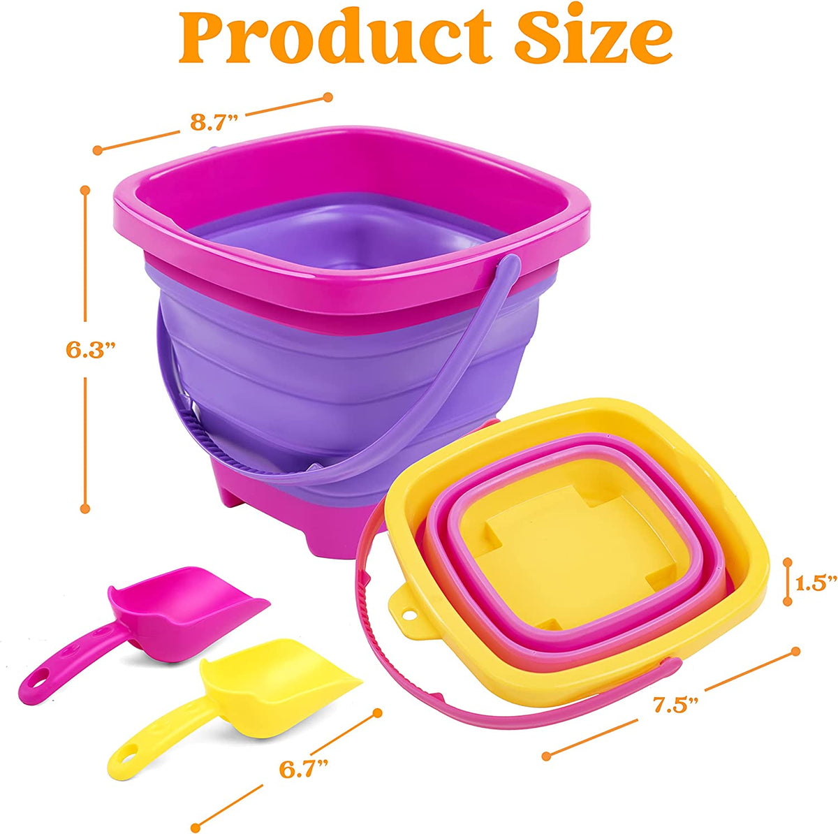 Kids Summer Outdoors Beach Tool Collapsible Water Bucket - China  Collapsible Bucket and Outdoor Collapsible Bucket price